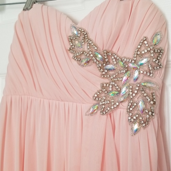 Pretty In Pink Prom Dress - Picture 2 of 8